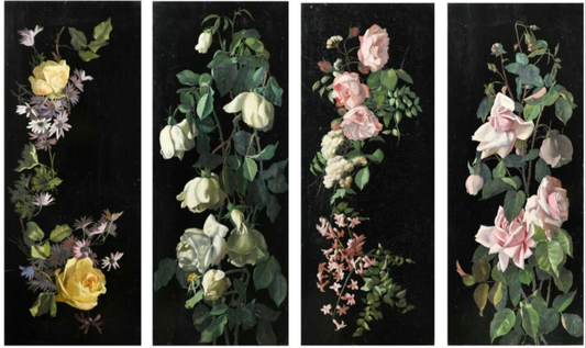 A set of four Floral Studies