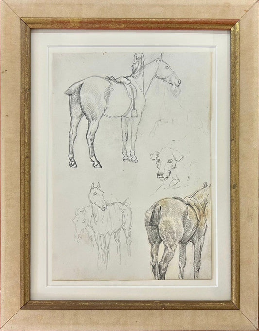 A Study of Horses and a Hounds Head - Thomas Blinks