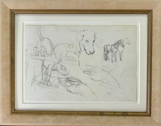 Study of Hounds and Horse's  - Thomas Blinks