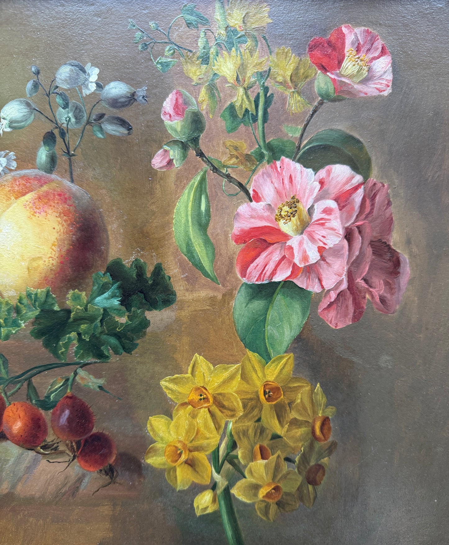 Study of Fruit, Flowers, Walnut and Rosehips