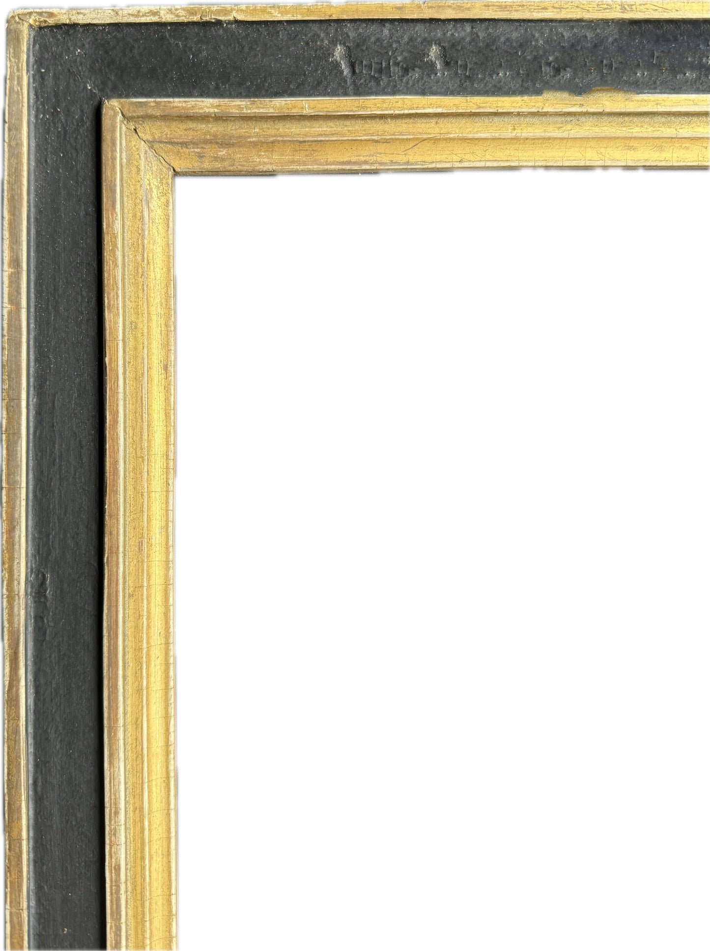 20th century English black and gilt frame