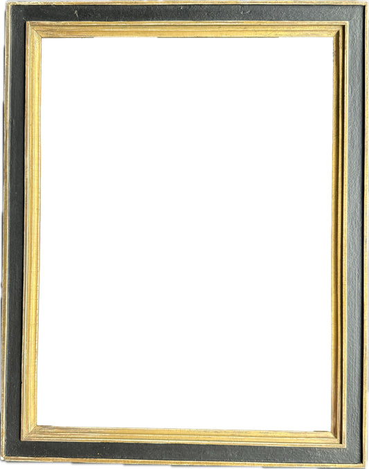 20th century English black and gilt frame