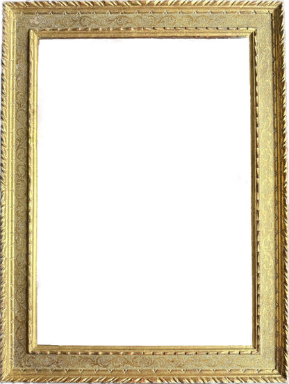 Carved and gilt casetta frame with intricate tooled detail in the Renaissance style