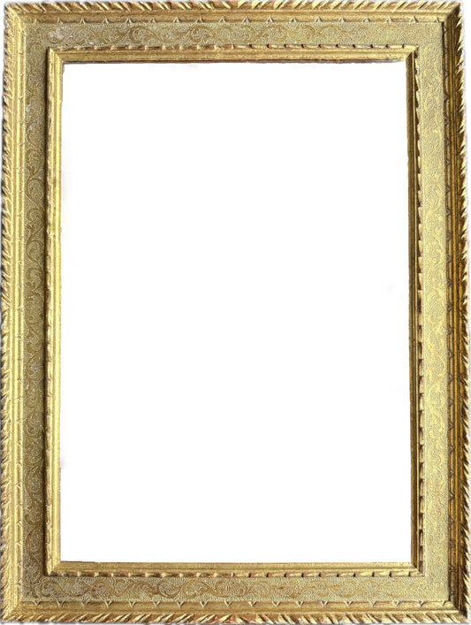 Carved and gilt casetta frame with intricate tooled detail in the Renaissance style