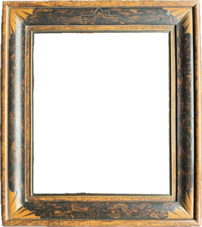 A very unusual French 20th century hand painted frame