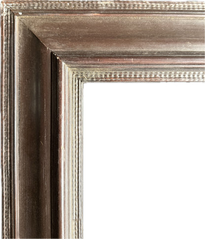 19th century painted frame with ripple pattern