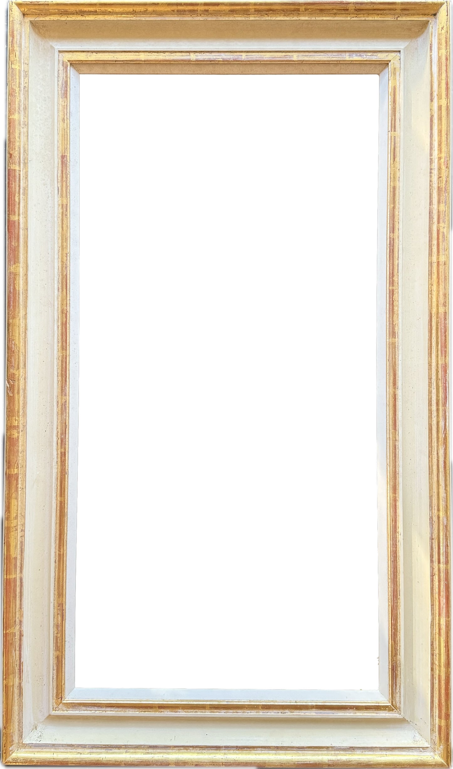 Gilt and painted cream frame