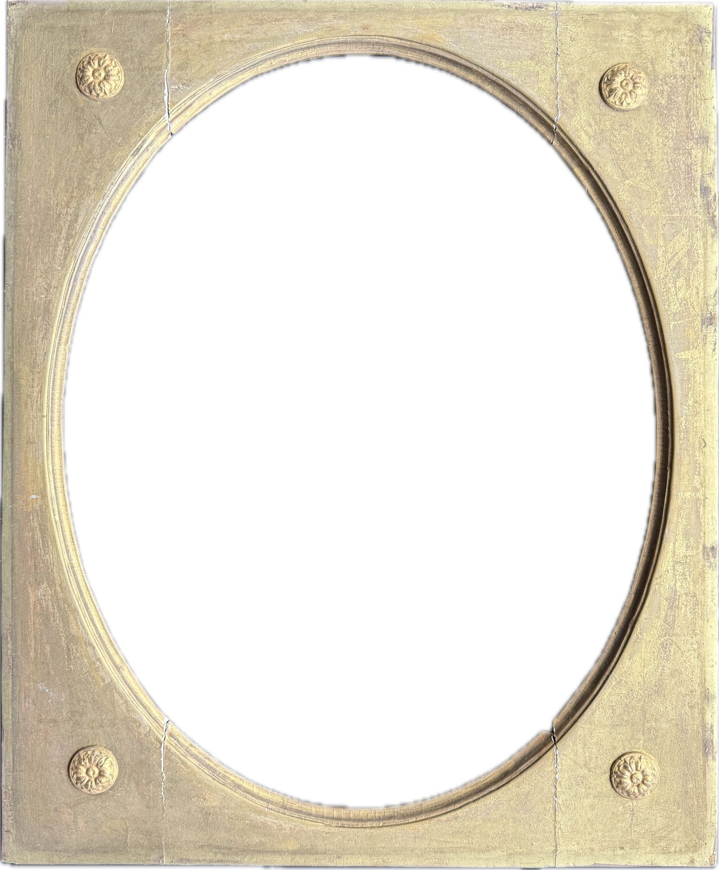 Georgian oval gilt slip