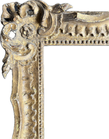 18th century English ornately carved frame