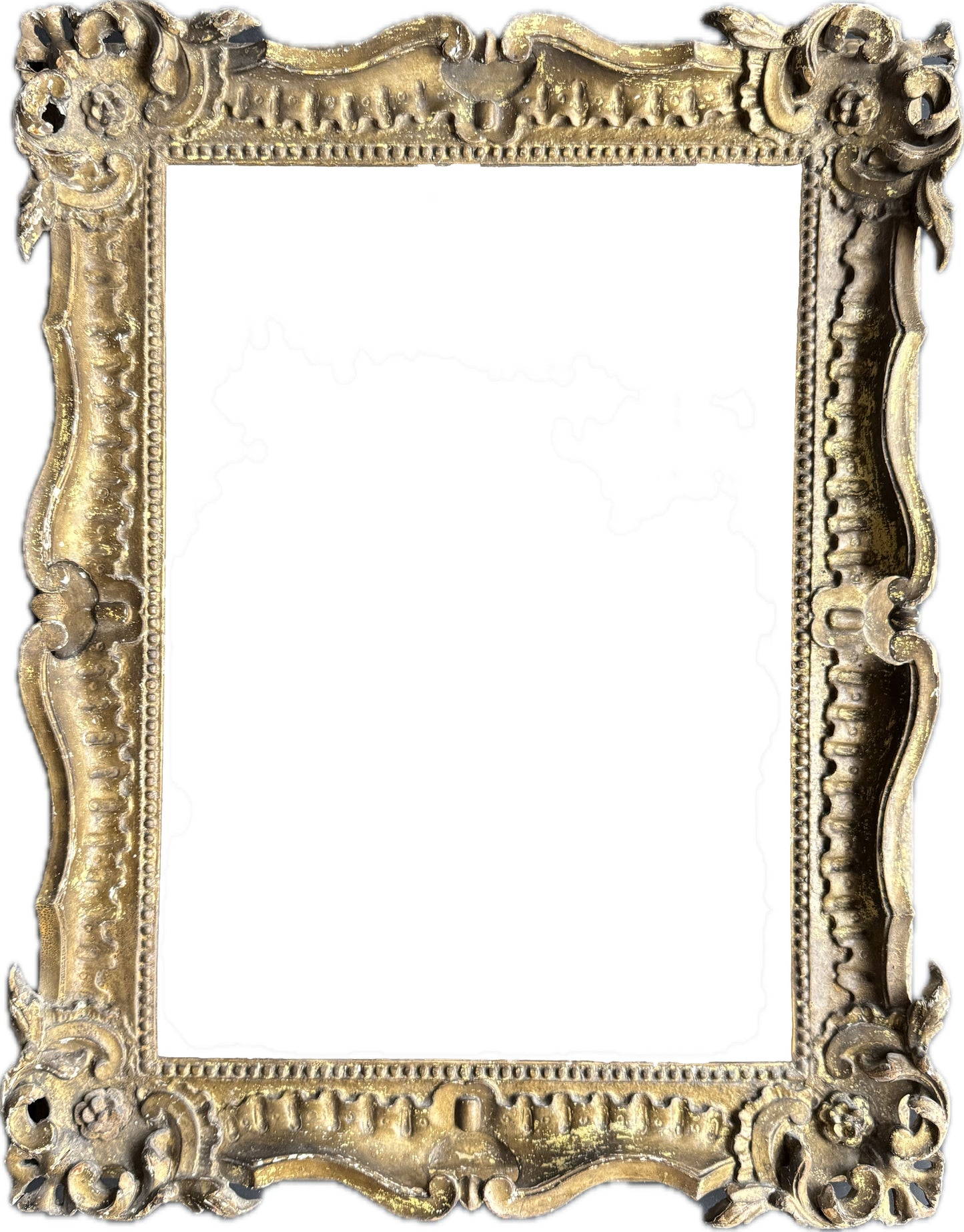 18th century English ornately carved frame