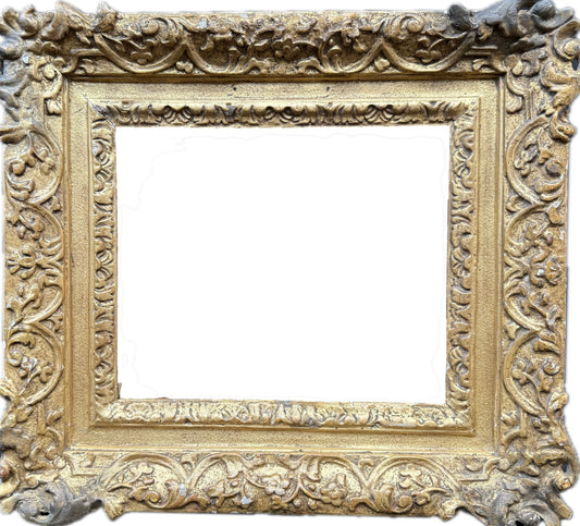 English 17th century carved and gilded frame