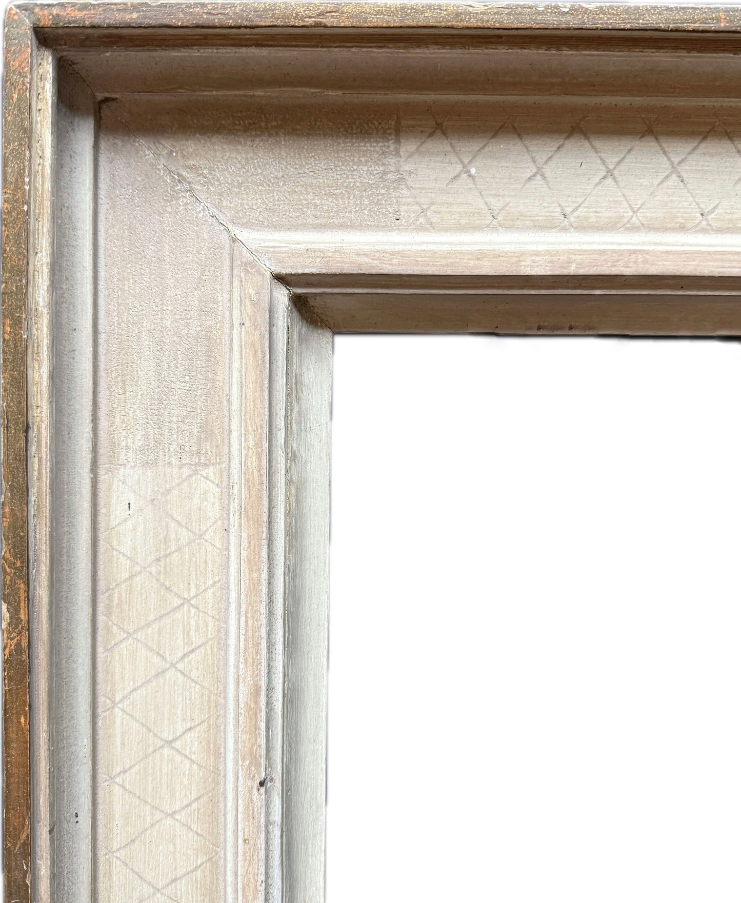 20th century French painted casetta frame