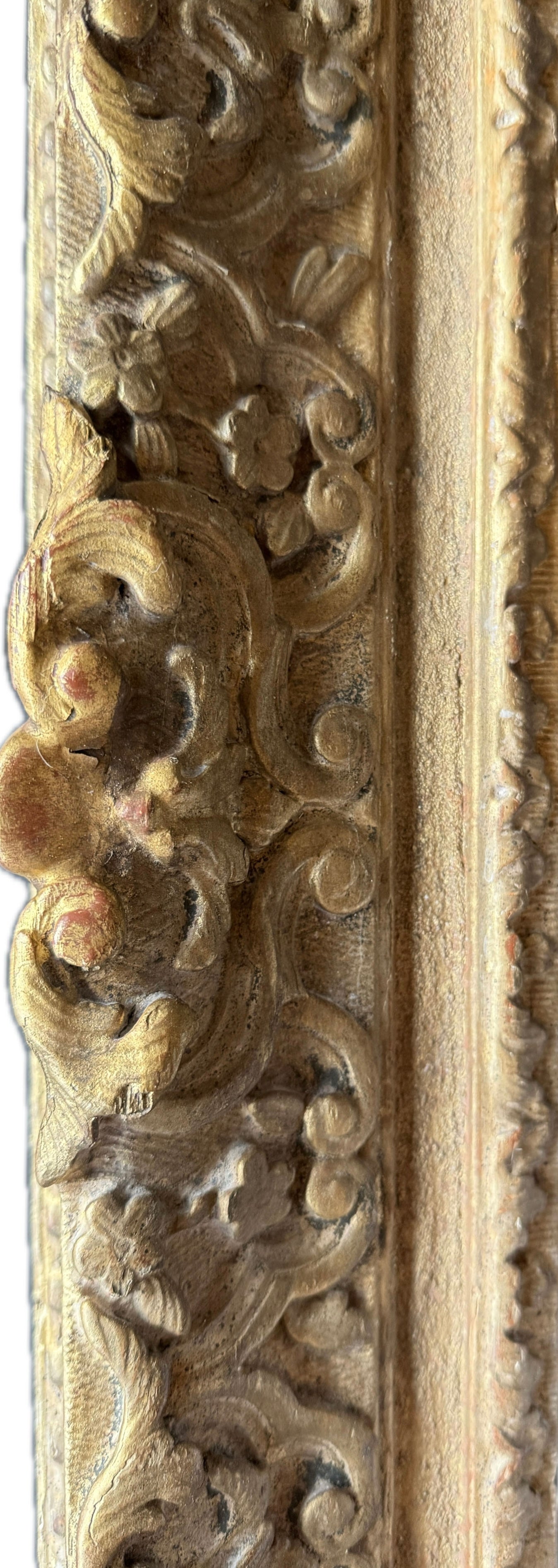 French 18th century carved and gilt frame