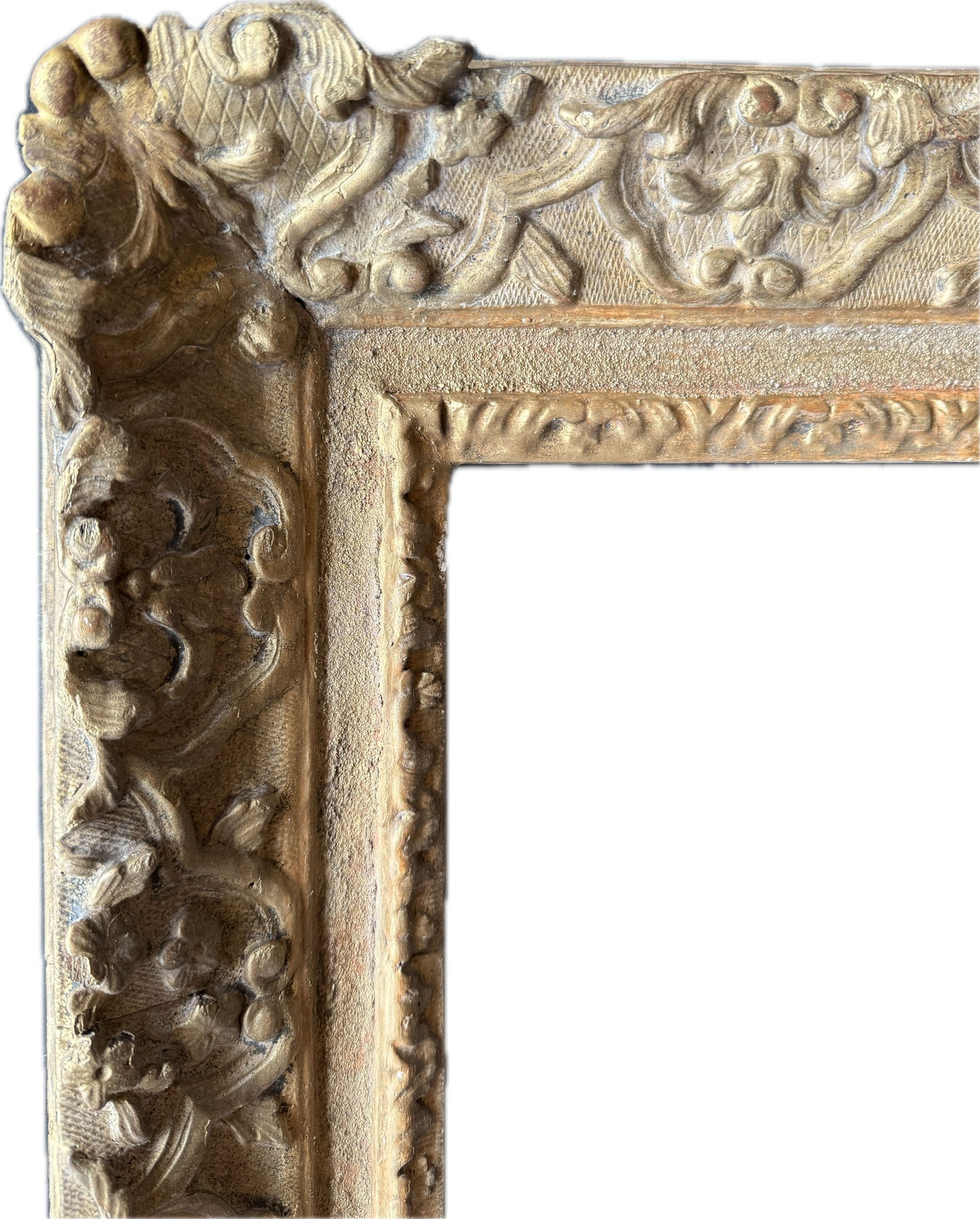 French 18th century carved and gilt frame