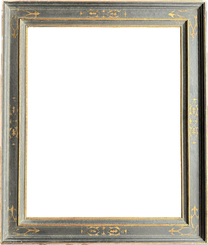 French 20th century black and gilt frame