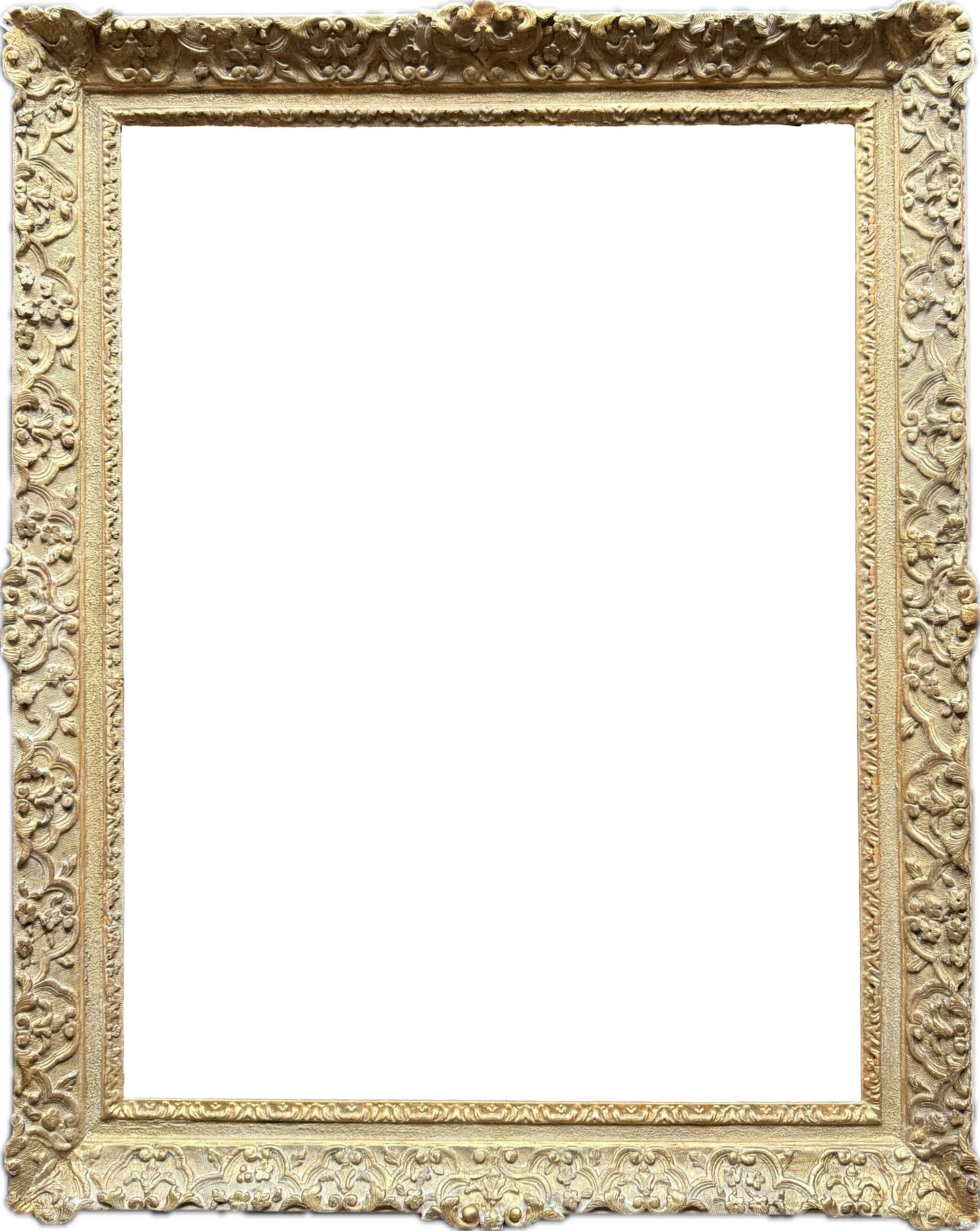 French 18th century carved and gilt frame