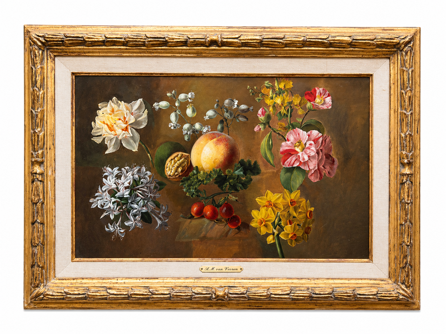 Study of Fruit, Flowers, Walnut and Rosehips