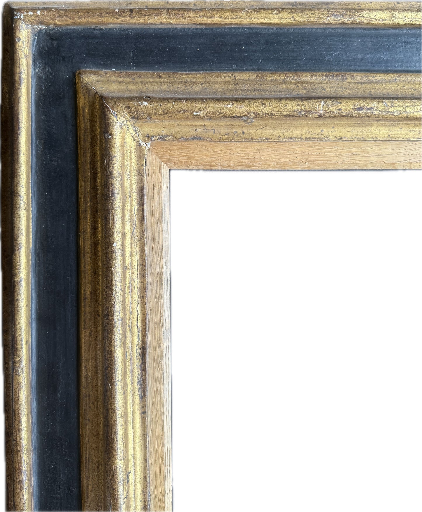 17th century Italian black and gilt frame