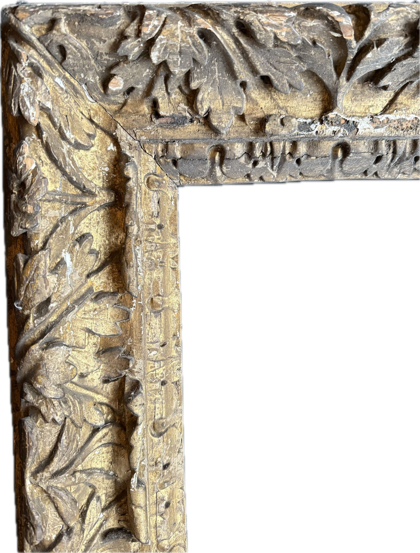 English 17th century caved frame