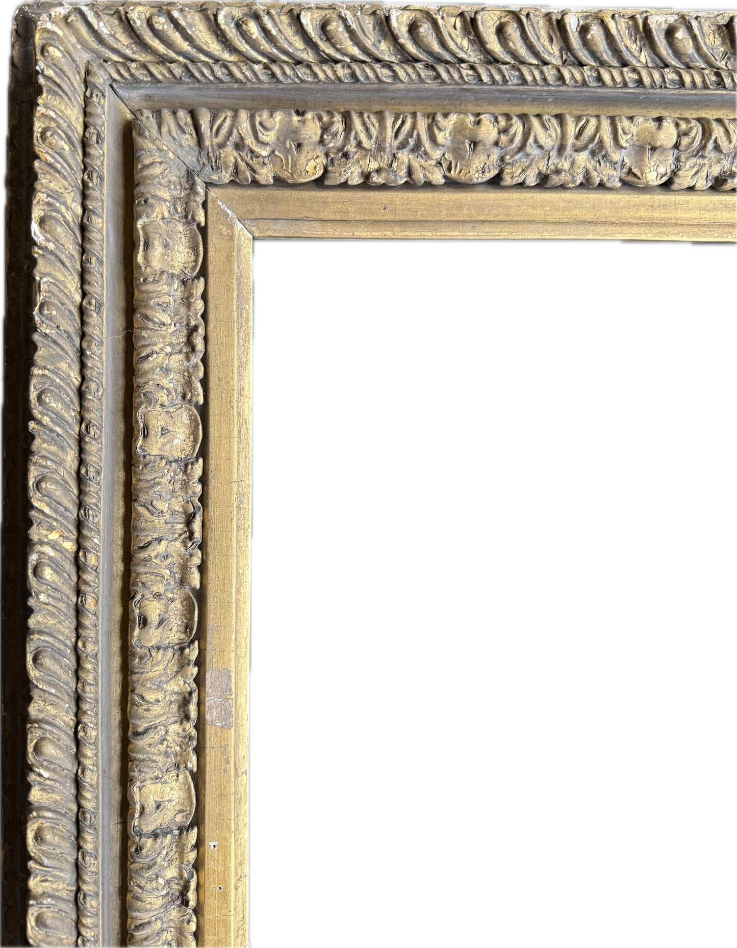 An intricately carved English 17th century Carlo Maratta frame