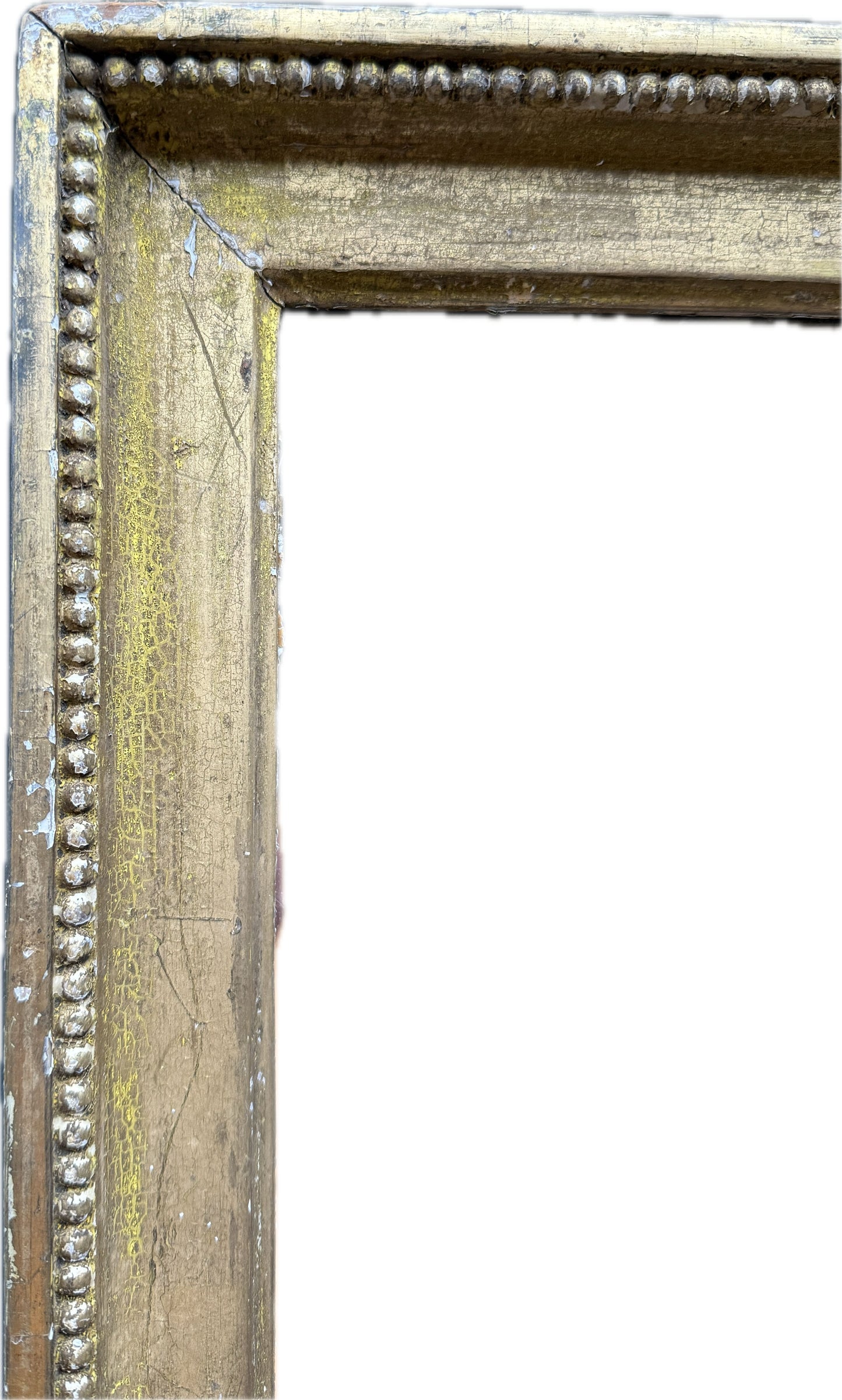 English late 18th century carved gilt frame