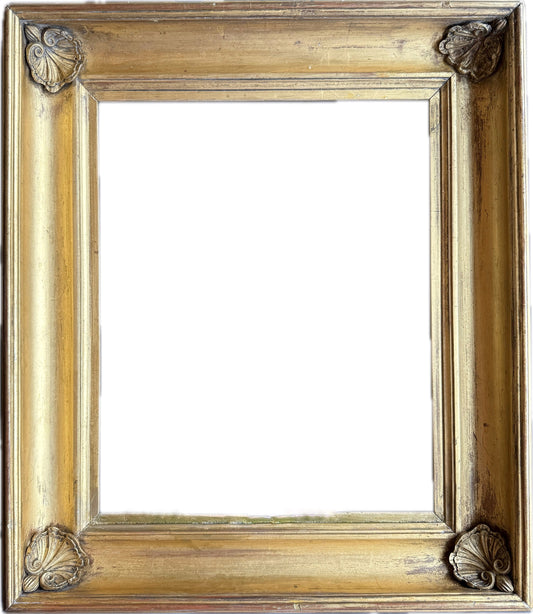 English hollow frame with shell corners