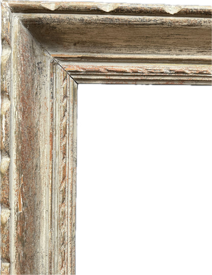 French painted and carved mid century montparnasse frame