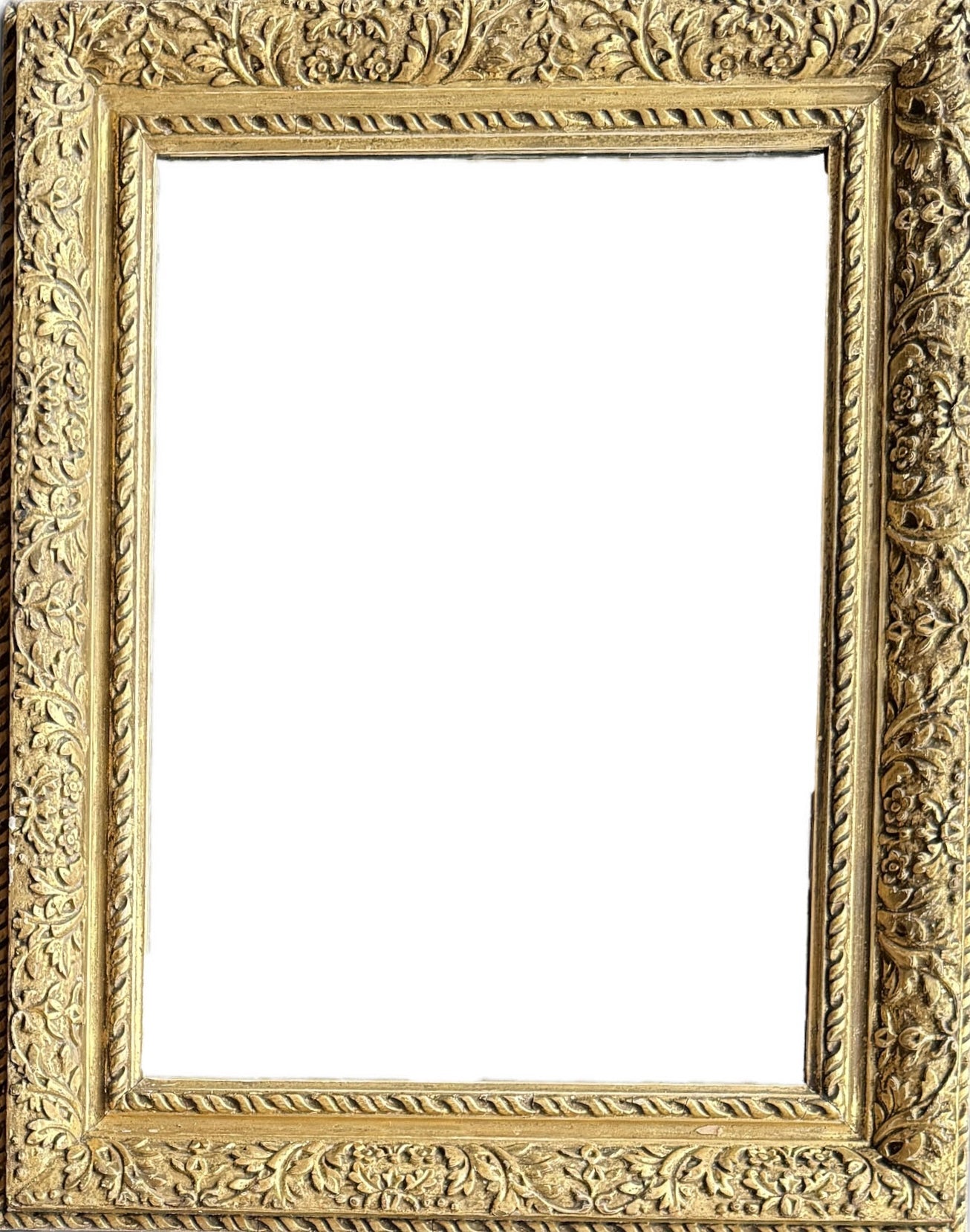 English ornately carved 19th century gilt frame