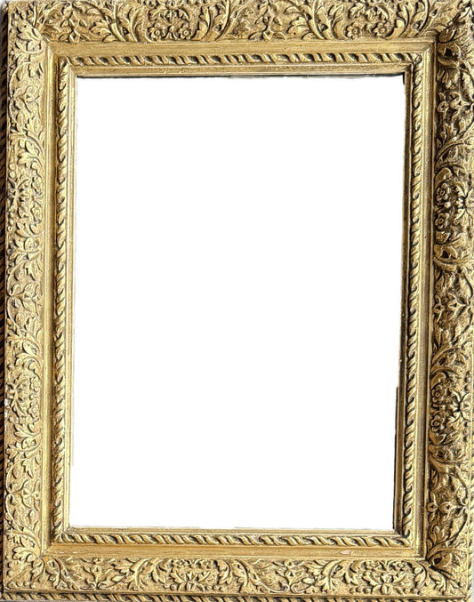 English ornately carved 19th century gilt frame