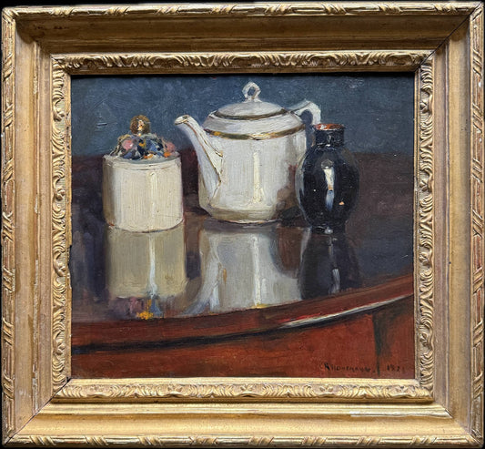 Still life of China objects -  R. Hienemann