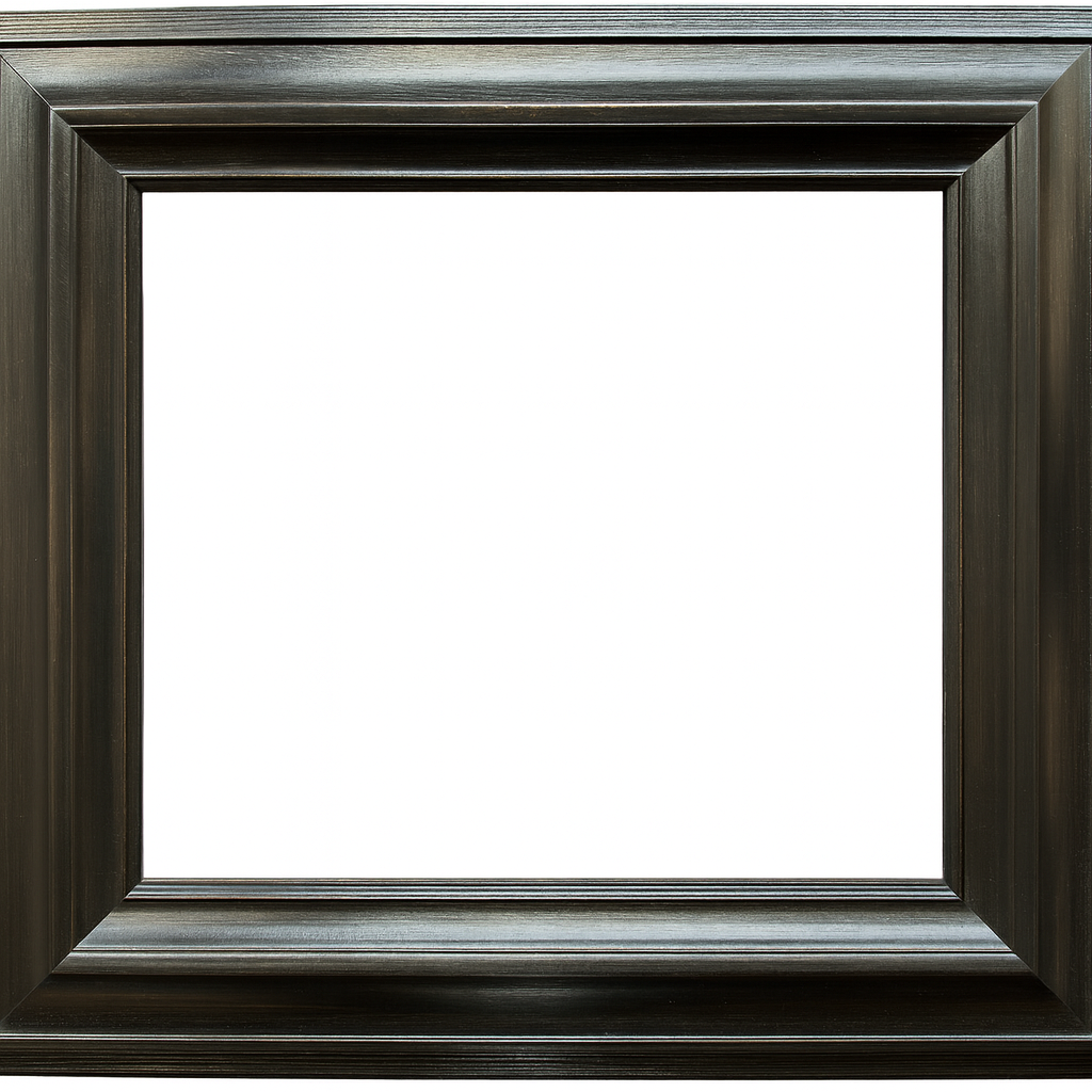 Dark wood frame