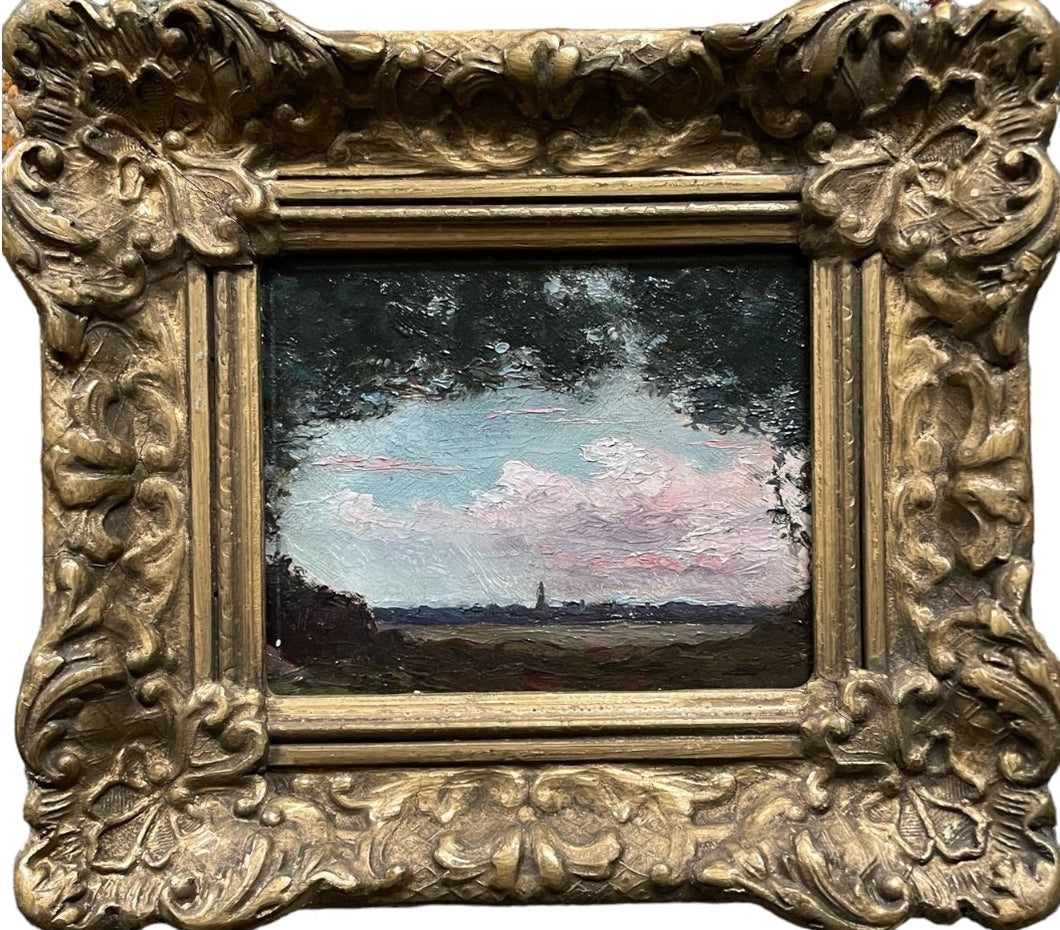 Landscape with Pink Clouds