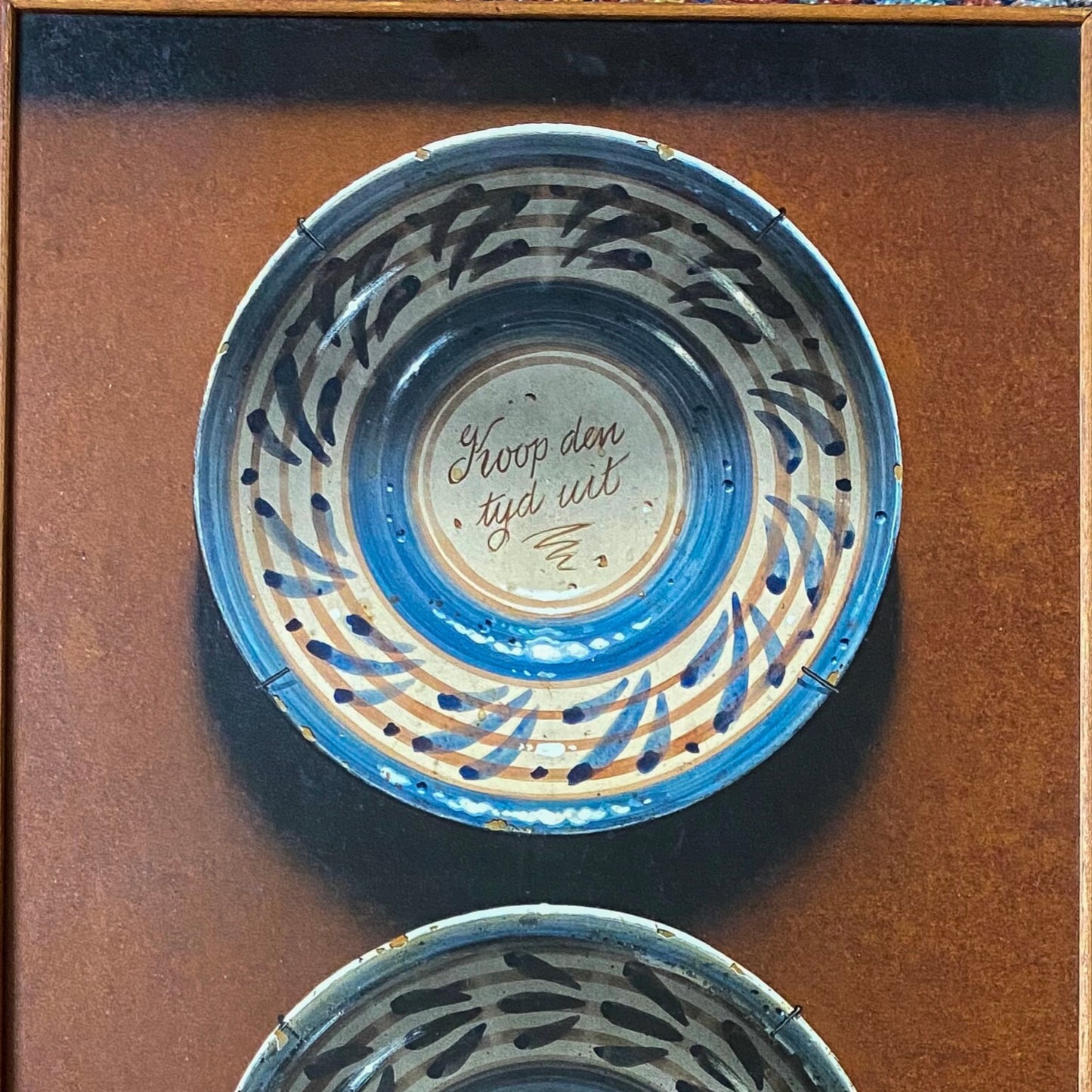 Trompe L'oeil of Three Plates by Frederick Clifford Harrison