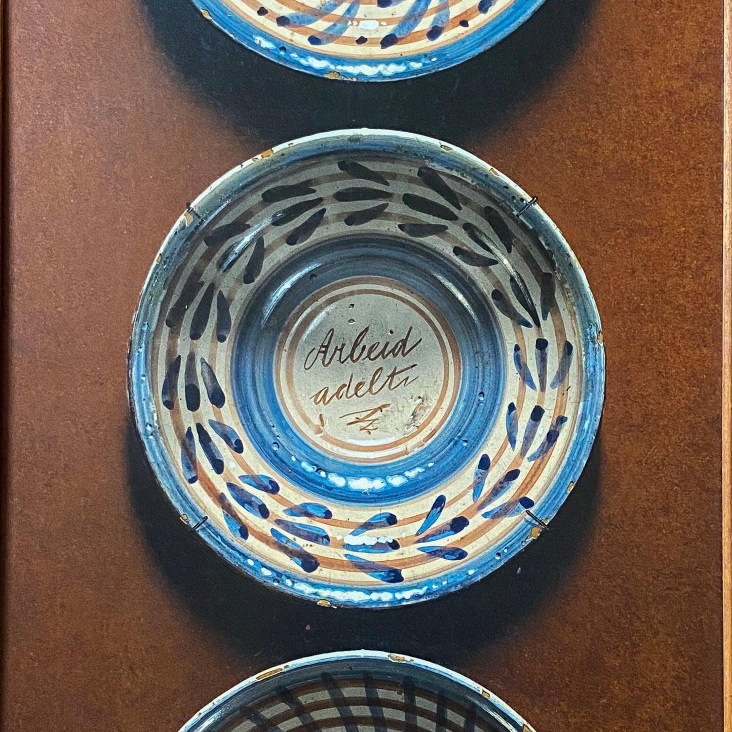 Trompe L'oeil of Three Plates by Frederick Clifford Harrison