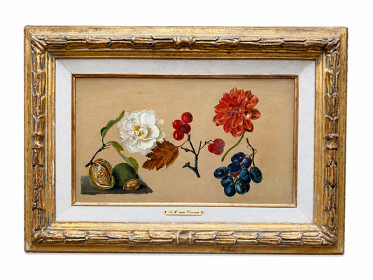 Study of Flowers, Fruit and a Walnut