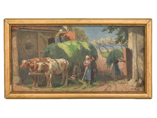 Cattle Cart with Figures