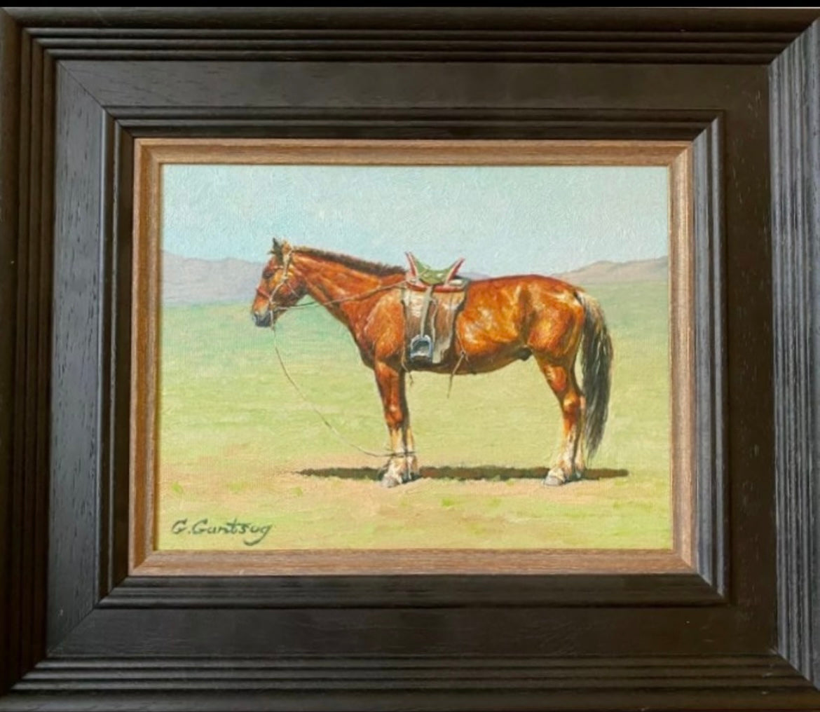 Horse oil painting