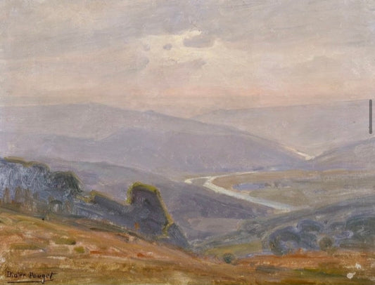 Misty River Landscape