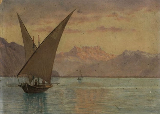 Barque Boat on Lake Geneva